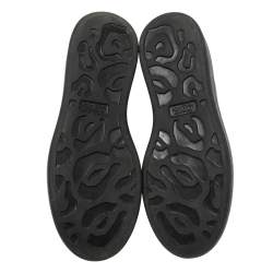 Pre Owned حذاء بوت أليكساندر ماكوين تشيلسيا هيبيرد جلد أسود مقاس 38