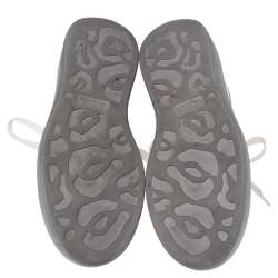 Pre Owned حذاء رياضي أليكساندر ماكوين لاري جلد أبيض نعل سميك مقاس 38.5