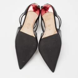Alexander McQueen Black Caged Pointed Toe Sandals Size 39