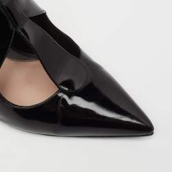 Alexander McQueen Black Caged Pointed Toe Sandals Size 39