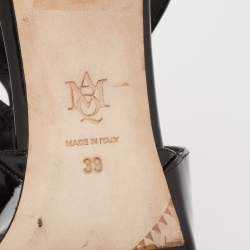 Alexander McQueen Black Caged Pointed Toe Sandals Size 39