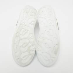 Pre Owned Alexander McQueen White Leather Oversized Sneakers Size 36.5