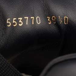 Pre Owned Alexander McQueen Black Leather Trainers Low Top Sneakers Size 38.5