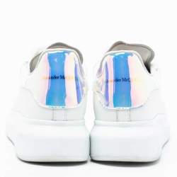 Pre Owned Alexander McQueen White Leather Sneakers Size 39