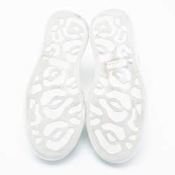 Pre Owned Alexander McQueen White Leather Sneakers Size 39