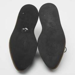 Pre Owned Alexander McQueen Multicolor Embroidered Leather Lace Up Derby Sneakers Size 39