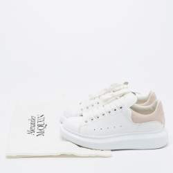 Pre Owned Alexander McQueen White Leather Oversized Sneakers Size 36