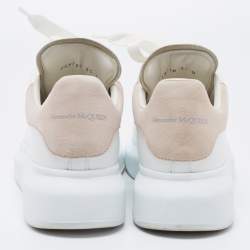 Pre Owned Alexander McQueen White Leather Oversized Sneakers Size 36