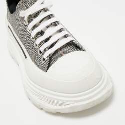 Alexander McQueen Multicolor Canvas Tread Slick Sneakers Size 37.5
