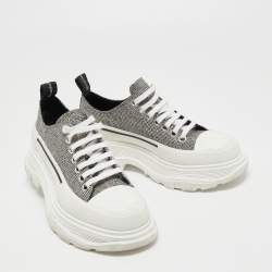Alexander McQueen Multicolor Canvas Tread Slick Sneakers Size 37.5