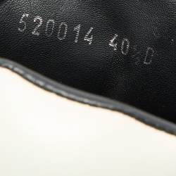 Pre Owned Alexander McQueen Black Leather Runner Sneakers Size 40.5