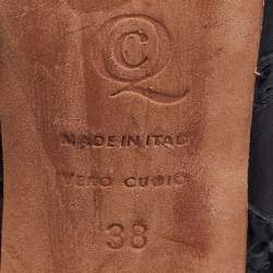 Alexander McQueen Black Brogue Leather Platform Pumps Size 38