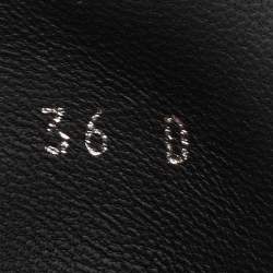 Pre Owned Alexander McQueen Black Knit Fabric Oversized Sneakers Size 36