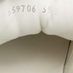 Pre Owned Alexander McQueen Multicolor Leather and Patent Oversized Runner Sneakers Size 39