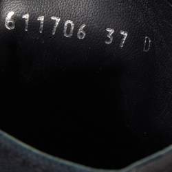 Pre Owned Alexander McQueen Black Canvas Tread Slick High Top Sneakers Size 37