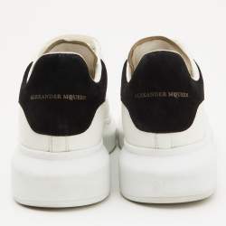 Pre Owned Alexander McQueen White Leather Oversized Sneakers Size 37.5