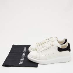 Pre Owned Alexander McQueen White Leather Oversized Sneakers Size 37.5
