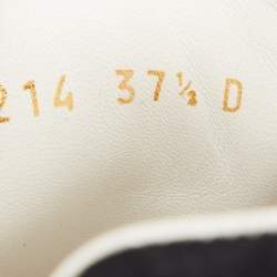 Pre Owned Alexander McQueen White Leather Oversized Sneakers Size 37.5