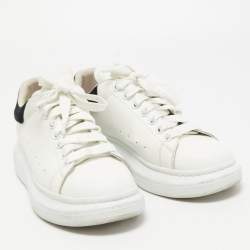 Alexander McQueen White Leather and Suede Oversized Low-Top Sneakers Size 40