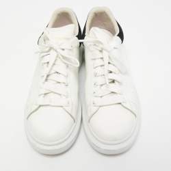 Alexander McQueen White Leather and Suede Oversized Low-Top Sneakers Size 40