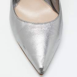 Alexander McQueen Metallic Leather Pointed Toe Pumps Size 38.5