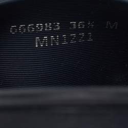 Pre Owned Alexander McQueen Navy Blue Rubber Pool Slides Size 36.5