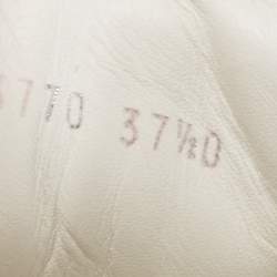 Pre Owned Alexander McQueen White Leather Oversized Sneakers Size 37.5