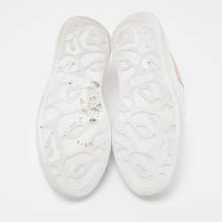 Pre Owned Alexander McQueen White Leather Oversized Low Top Sneakers Size 39