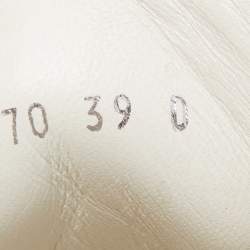 Pre Owned Alexander McQueen White Leather Oversized Low Top Sneakers Size 39