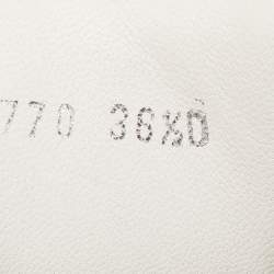 Pre Owned Alexander McQueen White/Grey Leather Oversized Sneakers Size 36.5