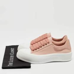 Alexander McQueen Old Rose/white Plimsoll Platform Sneaker Size 39