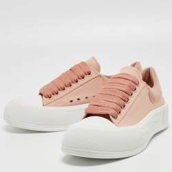 Alexander McQueen Old Rose/white Plimsoll Platform Sneaker Size 39