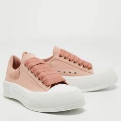 Alexander McQueen Old Rose/white Plimsoll Platform Sneaker Size 39