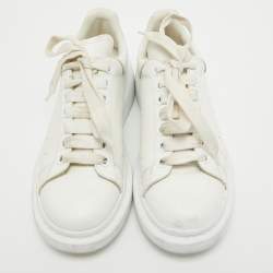 Alexander McQueen White Leather Oversized Sneakers Size 39