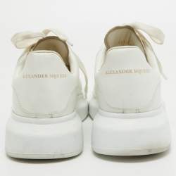 Alexander McQueen White Leather Oversized Sneakers Size 39