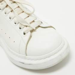 Alexander McQueen White Leather Oversized Sneakers Size 39