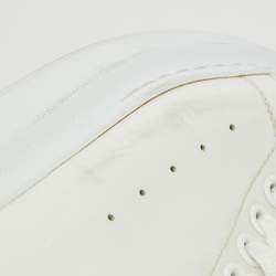 Pre Owned Alexander McQueen White Leather Oversized Sneakers Size 38