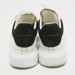 Pre Owned Alexander McQueen White Leather Oversized Sneakers Size 38