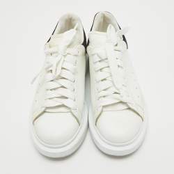 Pre Owned Alexander McQueen White Leather Oversized Sneakers Size 38