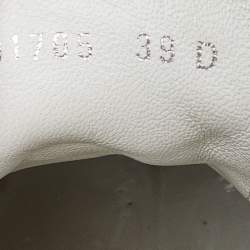 Pre Owned Alexander McQueen White Canvas and Rubber Tread Slick Lace Up Sneakers 39