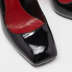 Pre Owned Alexander McQueen Black Patent Leather Pumps Size 37