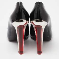 Pre Owned Alexander McQueen Black Patent Leather Pumps Size 37