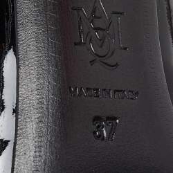 Pre Owned Alexander McQueen Black Patent Leather Pumps Size 37