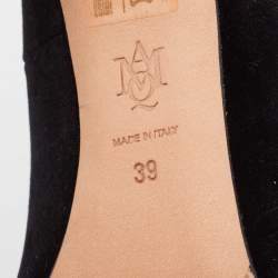 Pre Owned Alexander McQueen Black Velvet Ofelia Pumps Size 39