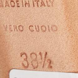 Pre Owned Alexander McQueen Grey/Black Python Pumps Size 38.5