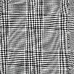 Alexander Wang Grey Plaid Wool Blend Scoop Neck Mini Dress L