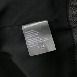 Alexander Wang Grey Stingray Pattern Draped Detail Top M