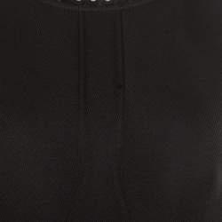 Pre Owned Alexander Wang Black Embellished Trim Peplum Shift Dress M