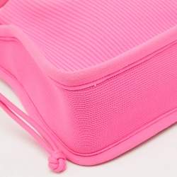 Alexander Wang Fuchsia Pink Knit Fabric Small Ryan Hobo