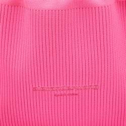 Alexander Wang Fuchsia Pink Knit Fabric Small Ryan Hobo